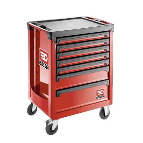 ROLL.7M3A - Roller cabinet - 7 drawers - 3 modules per drawer, red