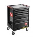ROLL.6NM3AS - Roller cabinet - 6 drawers - 3 modules per drawer - SAFETY range, black