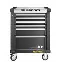 JET.6NM3AS - 6 drawer roller cabinets - 3 modules per drawer - safety range, black