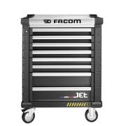 JET.8NM3AS - Wózek JET, 8 szuflad, 3 moduły na szufladę, gama bezpieczna, czarny