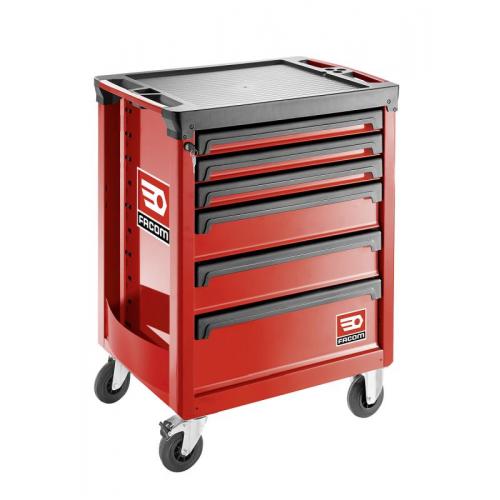 ROLL.6M3A - Roller cabinet - 6 drawers - 3 modules per drawer, red