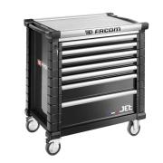 JET.7NM4A- Wózek JET, 7 szuflad, 4 moduły na szufladę, czarny