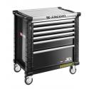 JET.6NM4AS - 6 drawer roller cabinets - 4 modules per drawer - safety range, black