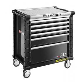 JET.6NM4AS - Wózek JET, 6 szuflad, 4 moduły na szufladę, gama bezpieczna, czarny