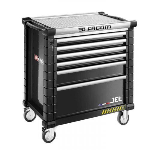JET.6NM4AS - 6 drawer roller cabinets - 4 modules per drawer - safety range, black