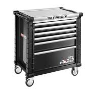 JET.6NM4APOWER - Wózek JET POWER, 6 szuflad, 4 moduły na szufladę, czarny