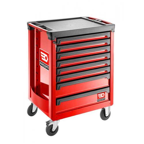 ROLL.8M3A - Roller cabinet - 8 drawers - 3 modules per drawer, red