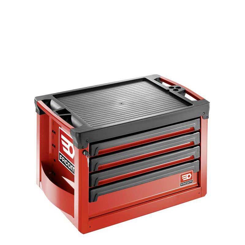 ROLL.C4M3A - Skrzynka ROLL, 4 szuflady, 3 moduły na szufladę, czerwona