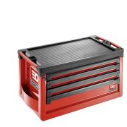 ROLL.C4M4A - Skrzynka ROLL, 4 szuflady, 4 moduły na szufladę, czerwona