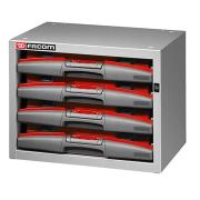 F50000003 - Szafka niska MATRIX, 4 wyjmowane skrzynki, mała