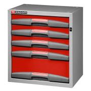 F50000064 - Szafka wysoka MATRIX, 5 szuflad zamontowanych na stałe, mała F50000064 - Szafka wysoka MATRIX, 5 szuflad zamontowanych na stałe, mała