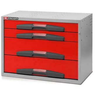 F50000072 - Szafka wysoka MATRIX, 4 szuflady zamontowane na stałe, średnia