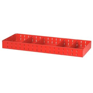 F50030031 - Półka szeroka MATRIX, 4 przegrody, duża, 930 x 375 x 90 mm