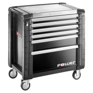 JET.6GM4POWER - Wózek JET POWER, 6 szuflad, 4 moduły na szufladę, czarny