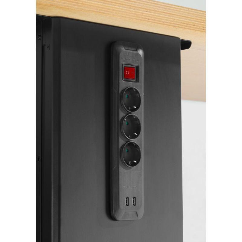 JLS2-PSHPOWER - Pojedyncza noga zasilająca do stołu warsztatowego Jetline+, 985 mm