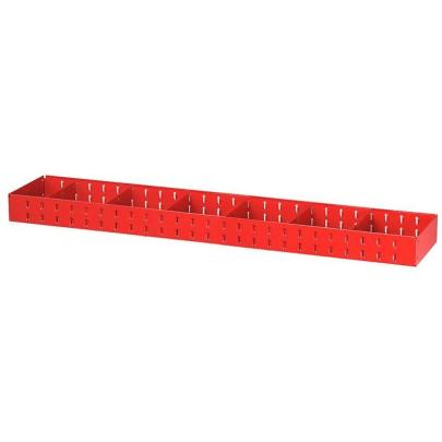 U50030027 - Półka wąska MATRIX, 6 przegród, bardzo duża, 1425 x 275 x 90 mm