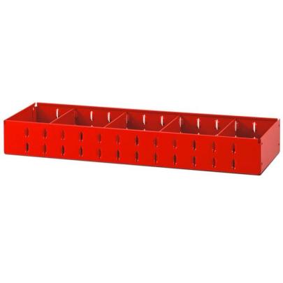 U50030028 - Półka MATRIX, 4 przegrody, mała, 682,5 x 200 x 90 mm