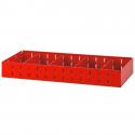 U50030090 - Small shelf with 5 removable dividers, 682.5 x 275 x 90 mm