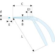 193.20G - szczypce uniwersalne zagięte