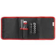 ATCL.3.12PB - Rękojeść z podwójną grzechotką 3 w 1 Protwist® z dwoma uchwytami, 10 nasadek