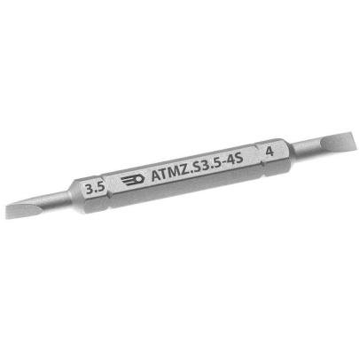 ATMZ.S3.5-4S - Grot dwustronny 1/4" do śrub z rowkiem, 3,5 - 4 mm, 67 mm