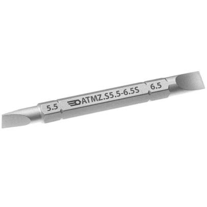 ATMZ.S5.5-6.5S - Grot dwustronny 1/4" do śrub z rowkiem, 5,5 - 6,5 mm, 67 mm