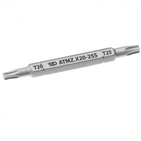 ATMZ.X20-25S - Grot dwustronny 1/4" do śrub Torx® ,T20 - T25, 67 mm