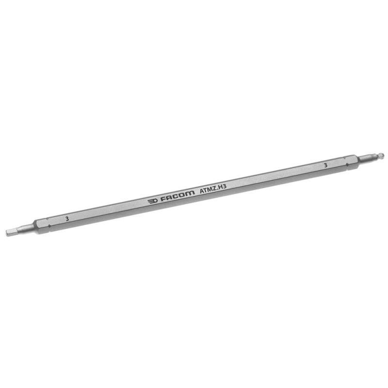 ATMZ.H3 - Grot dwustronny 1/4" do śrub 6-kątnych, 3 mm, 175 mm ATMZ.H3 - Grot dwustronny 1/4" do śrub 6-kątnych, 3 mm, 175 mm