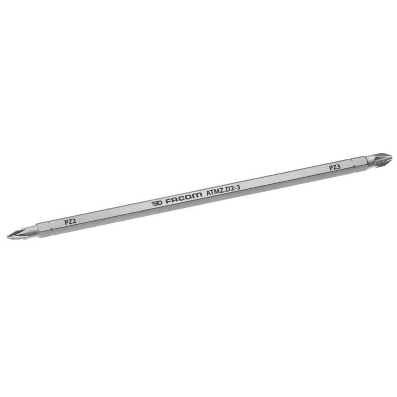 ATMZ.D2-3 - Grot dwustronny 1/4" do śrub Pozidriv®, PZ2 - PZ3, 175 mm ATMZ.D2-3 - Grot dwustronny 1/4" do śrub Pozidriv®, PZ2 - PZ3, 175 mm
