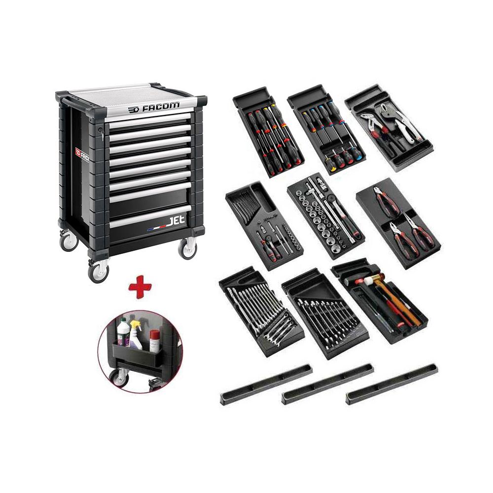 FACOM SPOTLIGHTJET8MG - Roller cabinet with equipment, 9 modules