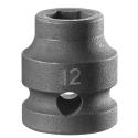 NSS.12A - 1/2" 6-point impact sockets, short, metric, 12 mm