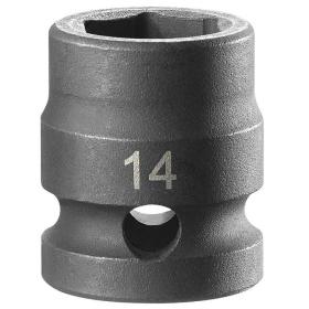 NSS.14A - Nasadka udarowa 1/2" 6-kątna, krótka, metryczna, 14 mm