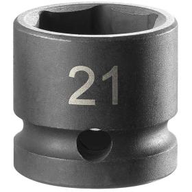 NSS.21A - Nasadka udarowa 1/2" 6-kątna, krótka, metryczna, 21 mm