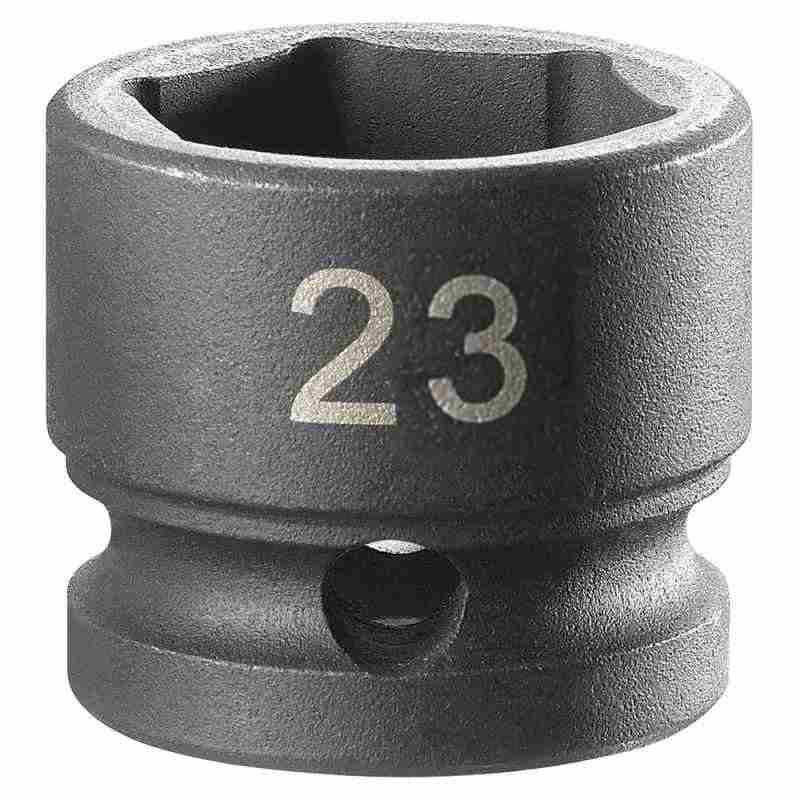 NSS.23A - Nasadka udarowa 1/2" 6-kątna, krótka, metryczna, 23 mm NSS.23A - Nasadka udarowa 1/2" 6-kątna, krótka, metryczna, 23 mm