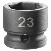 NSS.23A - 1/2" 6-point impact socket, short, metric, 23 mm NSS.23A - 1/2" 6-point impact socket, short, metric, 23 mm