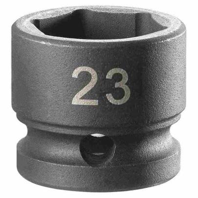 NSS.23A - Nasadka udarowa 1/2" 6-kątna, krótka, metryczna, 23 mm