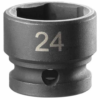 NSS.24A - Nasadka udarowa 1/2" 6-kątna, krótka, metryczna, 24 mm