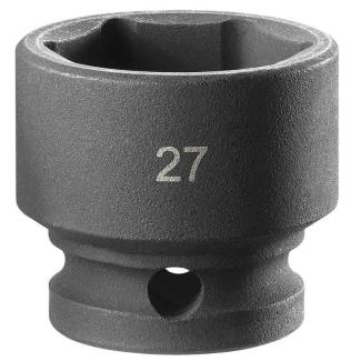 NSS.27A - Nasadka udarowa 1/2" 6-kątna, krótka, metryczna, 27 mm
