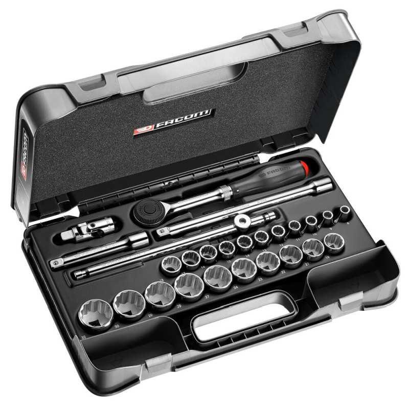 S.360-4P12 - 26 piece 1/2" metric 12-point sockets set S.360-4P12 - 26 piece 1/2" metric 12-point sockets set