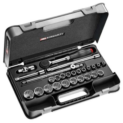 S.360-4P12 - zestaw nasadek 1/2" w skrzynce, 12-kątnych, 8 mm - 32 mm