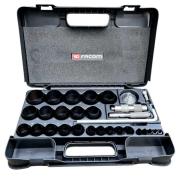 245.J2A - zestaw do wykonywania uszczelek okrągłych, wycinaki 3 - 50 mm, cyrkiel 44 - 420 mm