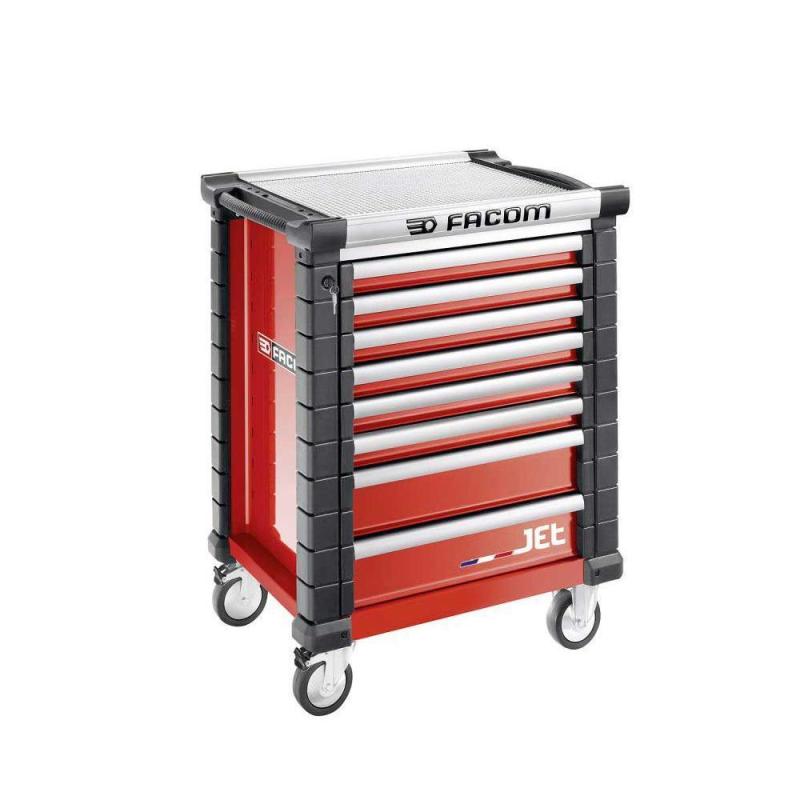 SPOTLIGHTJET8M - Roller cabinet with equipment, 9 modules, red SPOTLIGHTJET8M - Roller cabinet with equipment, 9 modules, red