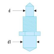 117.E2 - Zestaw 2 kołków wymiennych do kluczy 117.B 