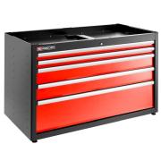 JLS3-MBD5T - Szafka niska Jetline+, podwójna, 5 szuflad, czerwona