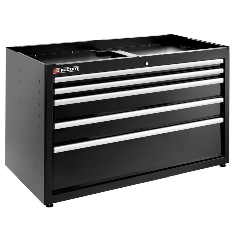 JLS3-MBD5TBS - Szafka niska Jetline+, podwójna, 5 szuflad, czarna JLS3-MBD5TBS - Szafka niska Jetline+, podwójna, 5 szuflad, czarna