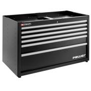 JLS3-MBDPOWERBS - Szafka niska Jetline+, podwójna z szufladą zasilającą, czarna