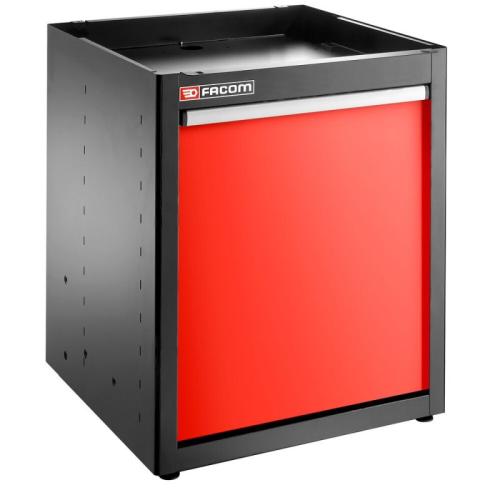 JLS3-MBSSER - Jetline+ low cabinet, with pull-out waste drawer, red