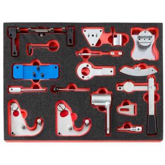 DT.MODPR - Zestaw narzędzi do ustawiania rozrządu PSA RENAULT GROUP, na wkładce piankowej