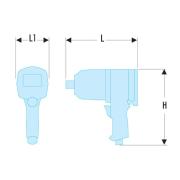 NM.3000F - Klucz udarowy 1' pistoletowy 3390 nm NM.3000F - Klucz udarowy 1' pistoletowy 3390 nm