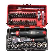 RL.NANO1 - zestaw nasadek 1/4" w kasecie, 5,5 mm -14 mm